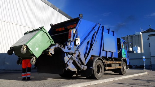 Residents disposing of old furniture in Hampstead