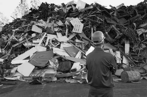 Recycling center in Hampstead handling furniture