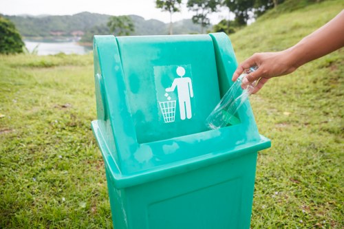 Electronic waste being properly disposed